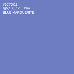 #6C7DC2 - Blue Marguerite Color Image