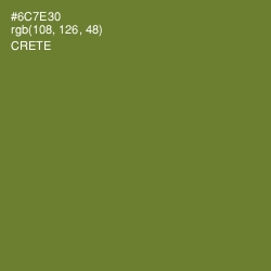 #6C7E30 - Crete Color Image