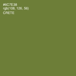 #6C7E38 - Crete Color Image