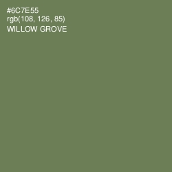 #6C7E55 - Willow Grove Color Image