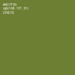 #6C7F33 - Crete Color Image