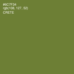 #6C7F34 - Crete Color Image