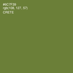 #6C7F39 - Crete Color Image