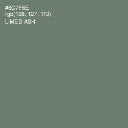 #6C7F6E - Limed Ash Color Image