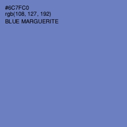 #6C7FC0 - Blue Marguerite Color Image