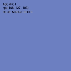 #6C7FC1 - Blue Marguerite Color Image