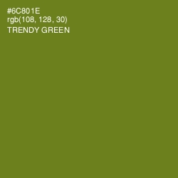 #6C801E - Trendy Green Color Image