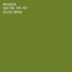 #6C802A - Olive Drab Color Image