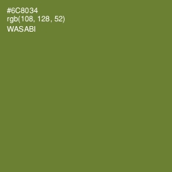 #6C8034 - Wasabi Color Image