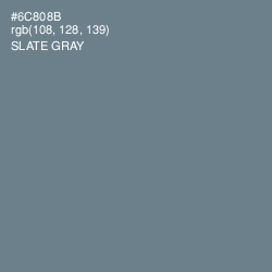 #6C808B - Slate Gray Color Image
