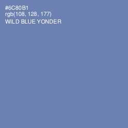 #6C80B1 - Wild Blue Yonder Color Image