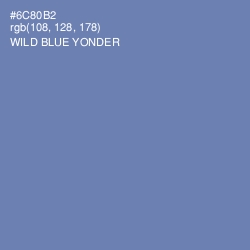 #6C80B2 - Wild Blue Yonder Color Image