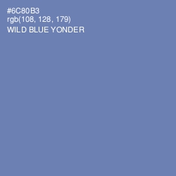 #6C80B3 - Wild Blue Yonder Color Image