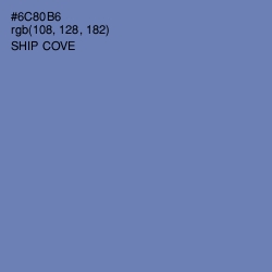 #6C80B6 - Ship Cove Color Image