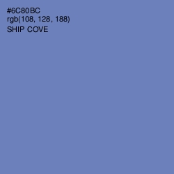 #6C80BC - Ship Cove Color Image