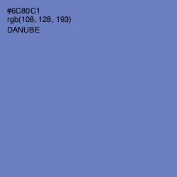 #6C80C1 - Danube Color Image