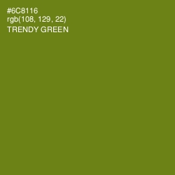 #6C8116 - Trendy Green Color Image