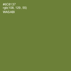 #6C8137 - Wasabi Color Image