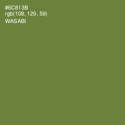 #6C813B - Wasabi Color Image