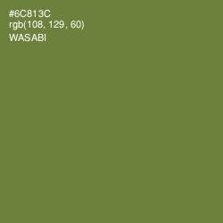 #6C813C - Wasabi Color Image