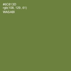 #6C813D - Wasabi Color Image