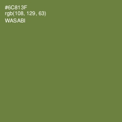 #6C813F - Wasabi Color Image