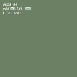 #6C8164 - Highland Color Image