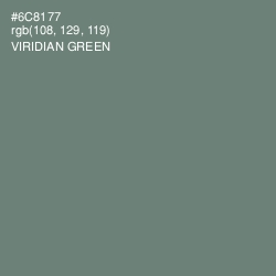 #6C8177 - Viridian Green Color Image