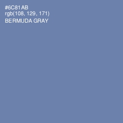 #6C81AB - Bermuda Gray Color Image