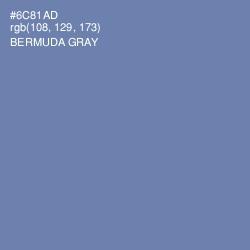 #6C81AD - Bermuda Gray Color Image