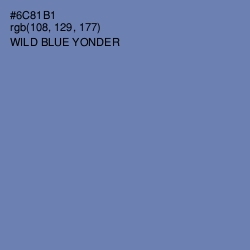 #6C81B1 - Wild Blue Yonder Color Image