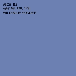 #6C81B2 - Wild Blue Yonder Color Image