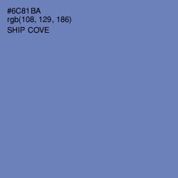 #6C81BA - Ship Cove Color Image