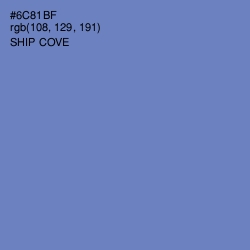 #6C81BF - Ship Cove Color Image