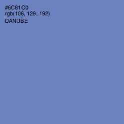 #6C81C0 - Danube Color Image