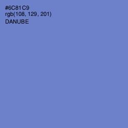 #6C81C9 - Danube Color Image