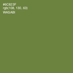 #6C823F - Wasabi Color Image