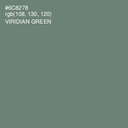 #6C8278 - Viridian Green Color Image