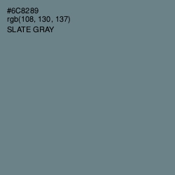 #6C8289 - Slate Gray Color Image