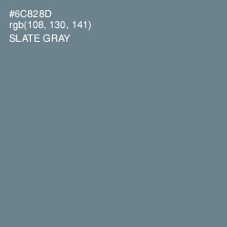 #6C828D - Slate Gray Color Image