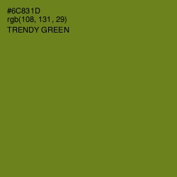 #6C831D - Trendy Green Color Image