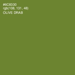 #6C8330 - Olive Drab Color Image