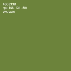 #6C833B - Wasabi Color Image