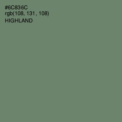 #6C836C - Highland Color Image