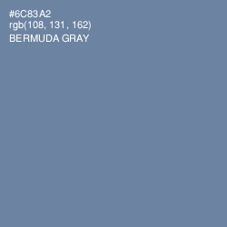 #6C83A2 - Bermuda Gray Color Image