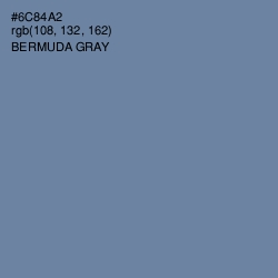 #6C84A2 - Bermuda Gray Color Image