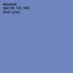 #6C84BA - Ship Cove Color Image