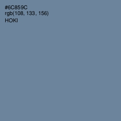 #6C859C - Hoki Color Image