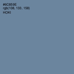 #6C859E - Hoki Color Image