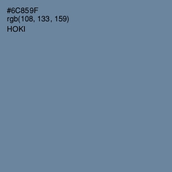 #6C859F - Hoki Color Image